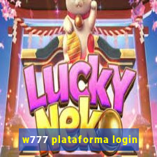 w777 plataforma login